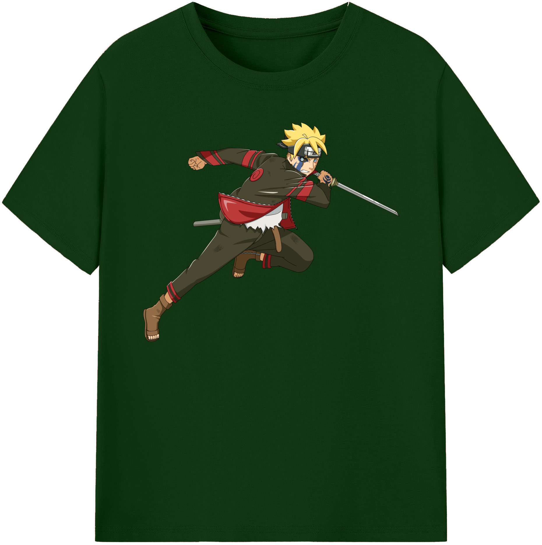 （画像用） NARUTO -ナルト- うずまき ボルト Uzumaki Boruto 綿100％半袖Tシャツ（フロントプリント）